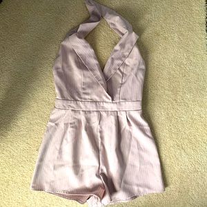 Small Charlotte Russe pink body suit/ jump suit